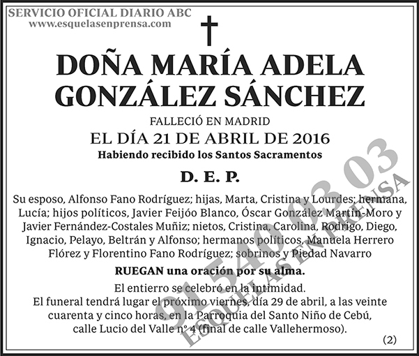 María Adela González Sánchez